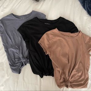 A&F Knot Tie Tee Bundle